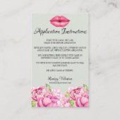 唇適用する方法をおよび先端およびトリック 名刺 (正面)