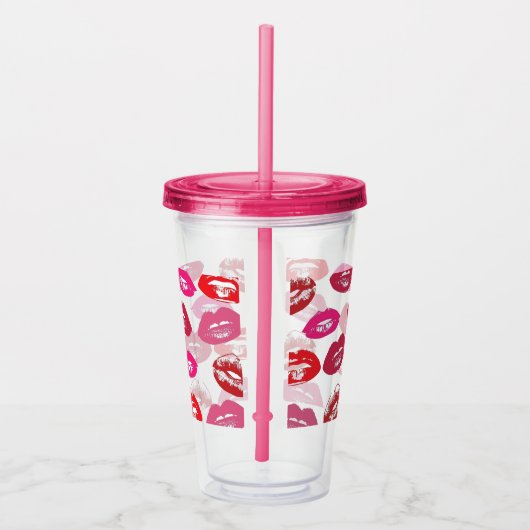 唇 アクリルタンブラー (右)