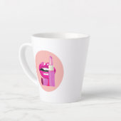 唇 カフェラテマグ (左アングル)