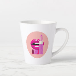 唇 カフェラテマグ