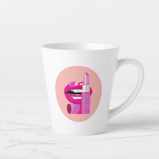 唇 カフェラテマグ (右)