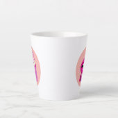 唇 カフェラテマグ (正面)