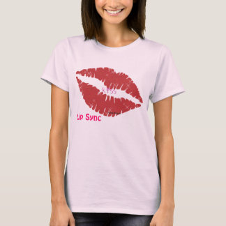 唇、キス語、唇の同期 Tシャツ