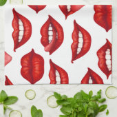 唇 キッチンタオル (折り畳み)