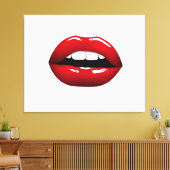唇 キャンバスプリント (インサイチュ (リビング))