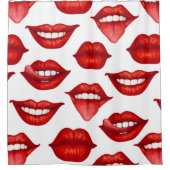 唇 シャワーカーテン (正面)