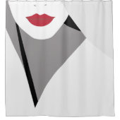 唇 シャワーカーテン (正面)