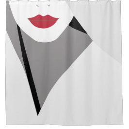 唇 シャワーカーテン