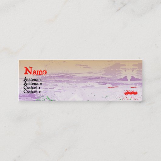 唇 スキニー名刺 (正面)