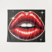 唇 タペストリー (正面(横))