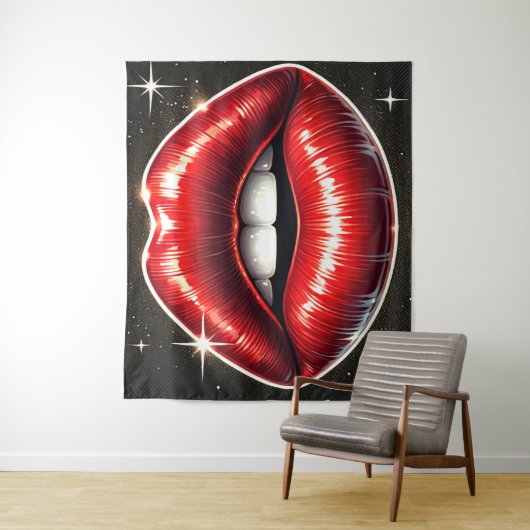 唇 タペストリー (インサイチュ)