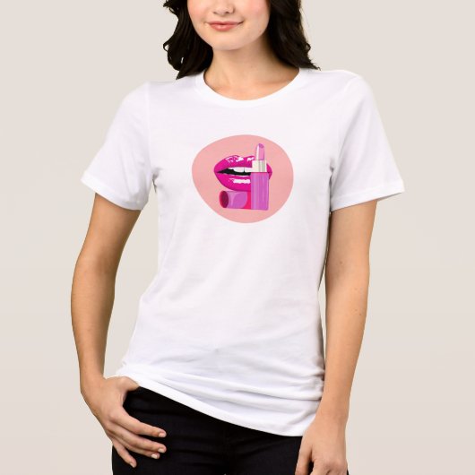 唇 トライブレンドTシャツ (正面)