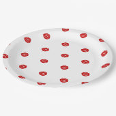 唇 バチェロレッテパーティ ペーパープレート (アングル)