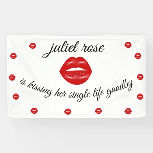 唇 バチェロレッテパーティ 横断幕 (横)