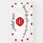 唇 バチェロレッテパーティ 横断幕 (縦)