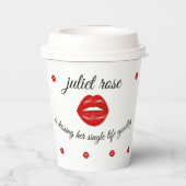 唇 バチェロレッテパーティ 紙コップ (裏面)