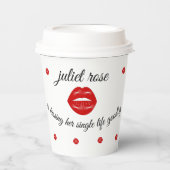 唇 バチェロレッテパーティ 紙コップ (正面)