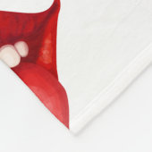 唇 フリースブランケット (角)