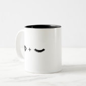 唇 + 写実的な鞭 ツートーンマグカップ (正面左)