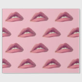 唇、口包み紙、30 x 6 ft ラッピングペーパー (フラット)