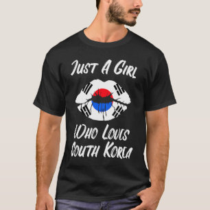 唇+口+愛+韓国旗+韓国 Tシャツ
