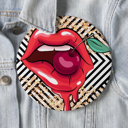 唇 缶バッジ (インサイチュ)