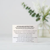 唇、舌と頬ピアスブッシュのためのアフターケア 名刺 (スタンド正面)