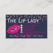 唇/LipSense/MUA/キスの名刺 名刺 (裏面)