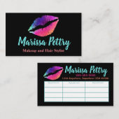 唇Rainvow、メーキャップアーティスト、アポイントメント 名刺 (正面/裏面)