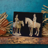 唐中国の二騎士（618年～906年） フォトプラーク (側面)