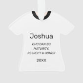 唐祖堂ブルーベルパーソナライズされたト オーナメント (裏面)