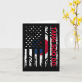 唐祖堂空手武術芸術育成韓国Fl カード (黄色い花)