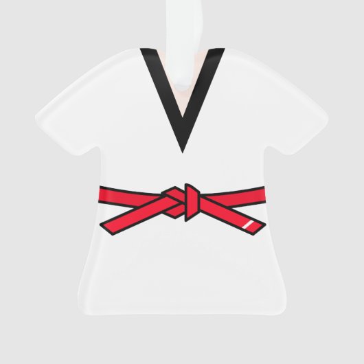 唐祖堂赤ベルト1階パーソナライズされた オーナメント (正面)