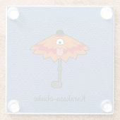 唐笠日本の幽霊漫画妖怪 ガラスコースター (裏面)