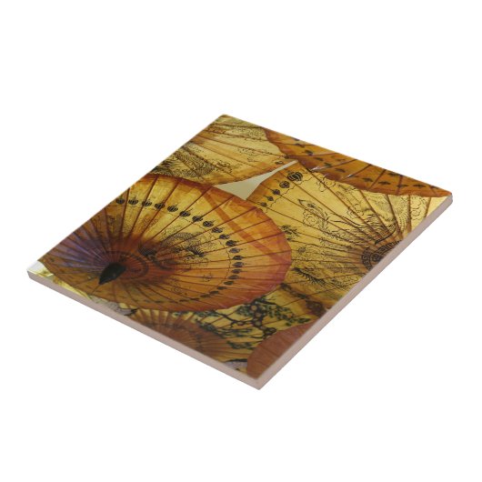 唐紙パラソルの傘のアクセントのタイル タイル (側面)