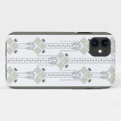 唐草の花と巻きひげの模様 Case-Mate iPhoneケース (裏面(横))
