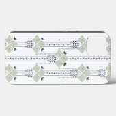 唐草の花と巻きひげ模様 Case-Mate iPhoneケース (裏面 (横))
