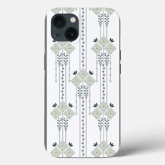 唐草の花と巻きひげ模様 Case-Mate iPhoneケース (裏面)