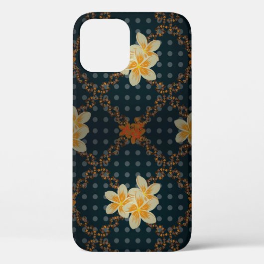 唐草。ヴィンテージラスタ抽象芸術シームレスフローラ Case-Mate iPhoneケース (裏面)
