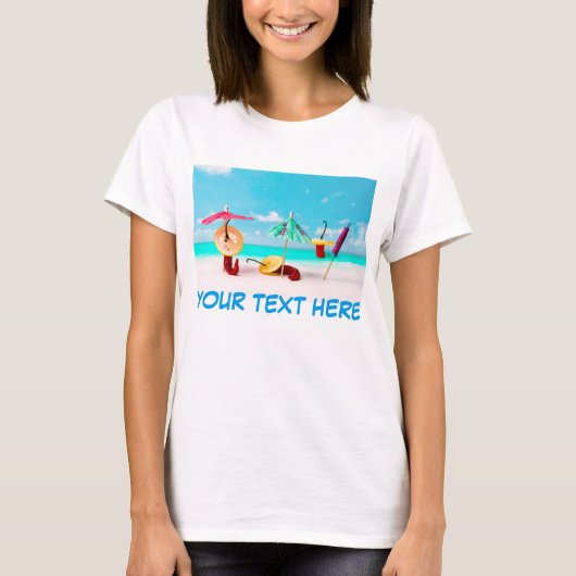 唐辛子とあなたのテキスト Tシャツ (正面)