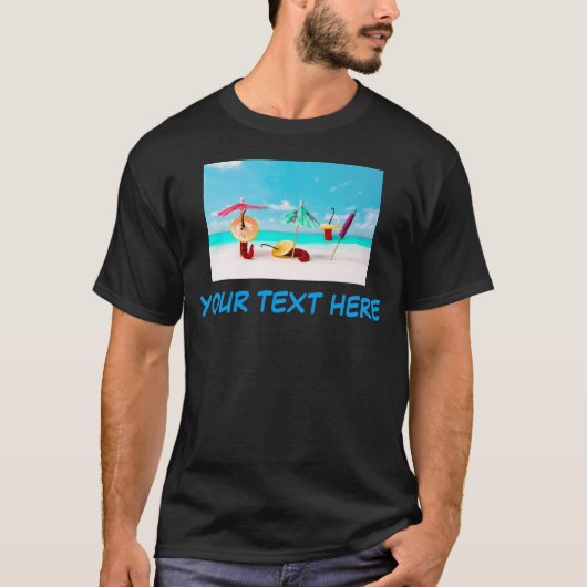 唐辛子とあなたのテキスト Tシャツ (正面)