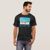 唐辛子とあなたのテキスト Tシャツ (正面フル)