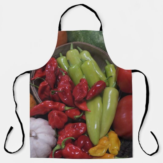 唐辛子と野菜 エプロン (正面)