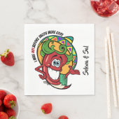 唐辛子のホットユーモア スタンダードランチョンナプキン (インサイチュ)