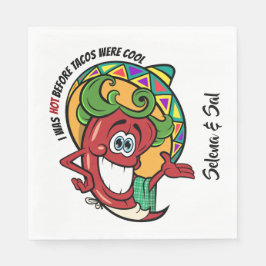 唐辛子のホットユーモア スタンダードランチョンナプキン