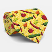 唐辛子の世界メンズネックタイ ネクタイ (ロール)