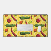 唐辛子の世界 デスクマット (キーボード&マウス)