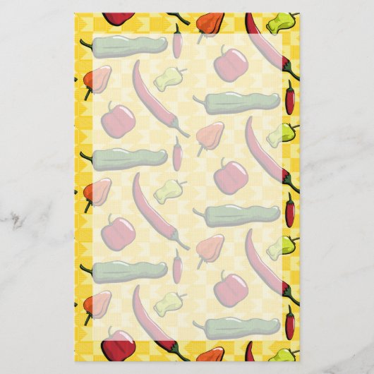 唐辛子の世界 便箋 (正面)