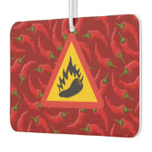 唐辛子の危険信号 カーエアーフレッシュナー (左)