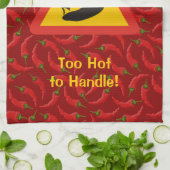 唐辛子の危険信号 キッチンタオル (折り畳み)